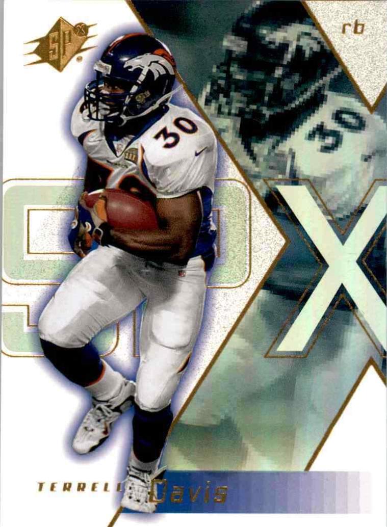 Terrell Davis #25 Football Cards 2000 Spx