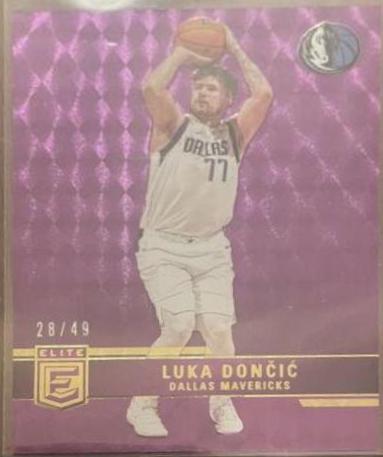 Luka Doncic [Purple] #109 Basketball Cards 2021 Panini Donruss Elite