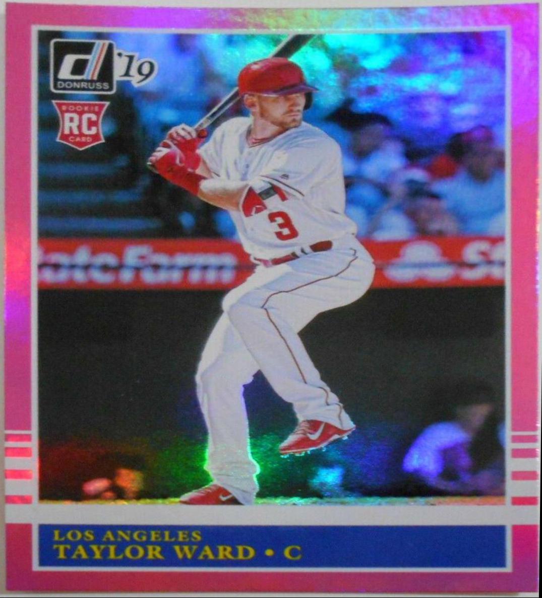 Taylor Ward [Holo Pink] #216 Baseball Cards 2019 Panini Donruss