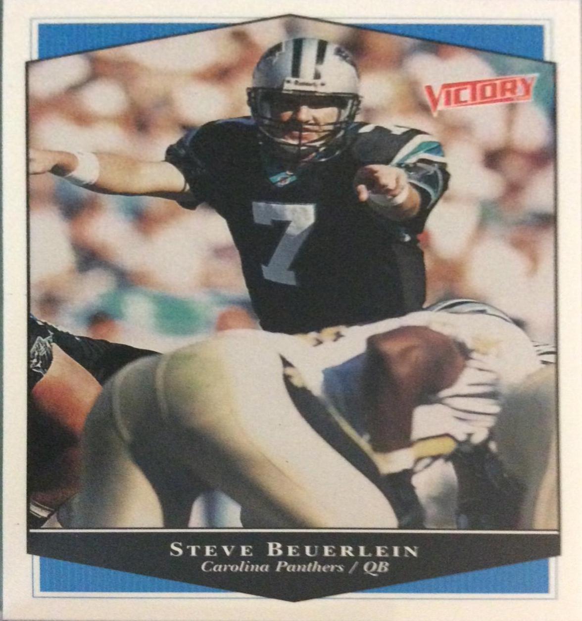 Steve Beuerlein #41 Football Cards 1999 Upper Deck Victory