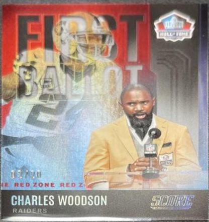 Charles Woodson [Red Zone] #FB-CW Football Cards 2022 Panini Score First Ballot