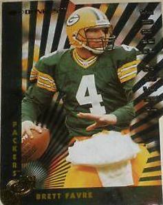 Brett Favre [Press Proof Gold Die Cut] #2 Football Cards 1997 Panini Donruss