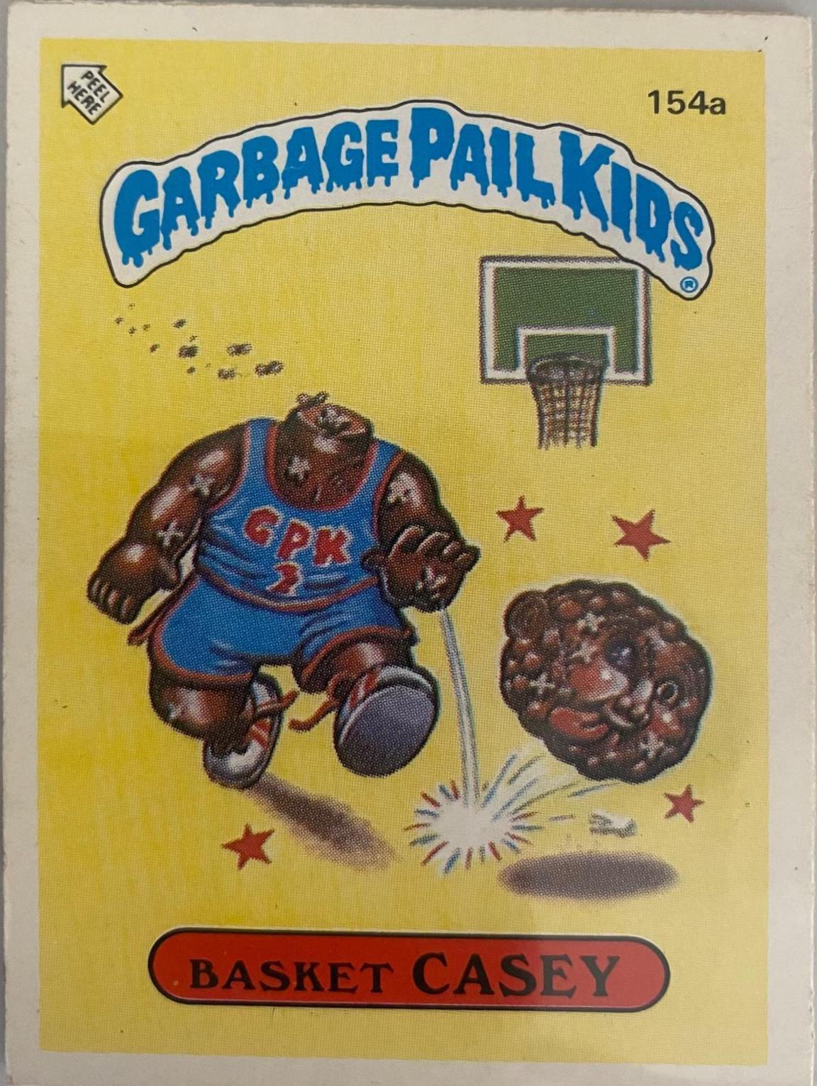 Basket Casey #154A Garbage Pail Kids 1986 Mini