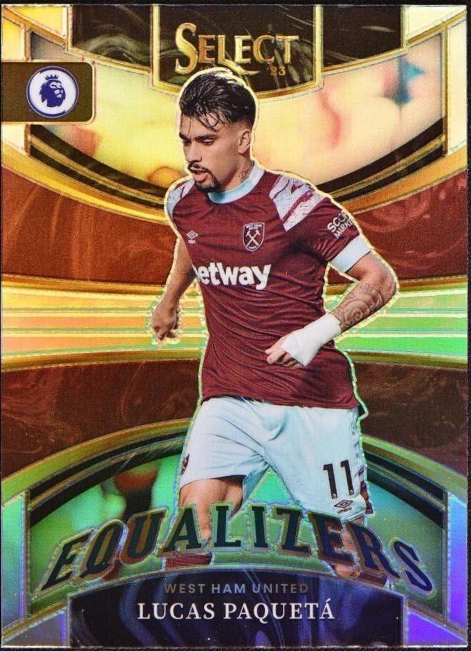 Lucas Paqueta #8 Soccer Cards 2022 Panini Select Premier League Equalizers