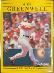 Mike Greenwell 96 Prices 1991 Fleer Baseball Cards