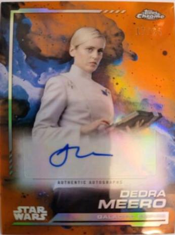 Denise Gough as Dedra Meero [Rebel Orange Refractor] #AU-DG Star Wars 2024 Topps Chrome Autograph