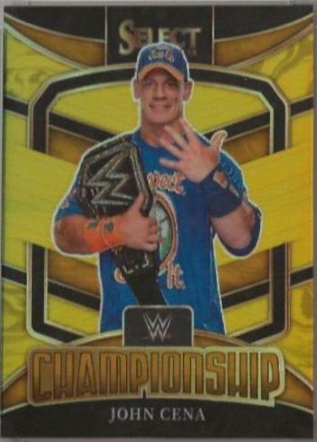 John Cena [Gold Prizm] #6 Wrestling Cards 2022 Panini Select WWE Championship