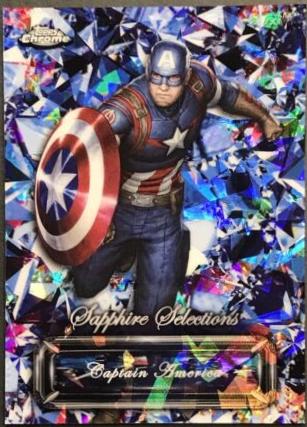 Captain America #SS-6 Marvel 2024 Topps Chrome Sapphire Selections