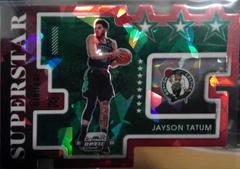 Jayson Tatum [Red Ice] #10 Basketball Cards 2021 Panini Contenders Optic Superstars Prices