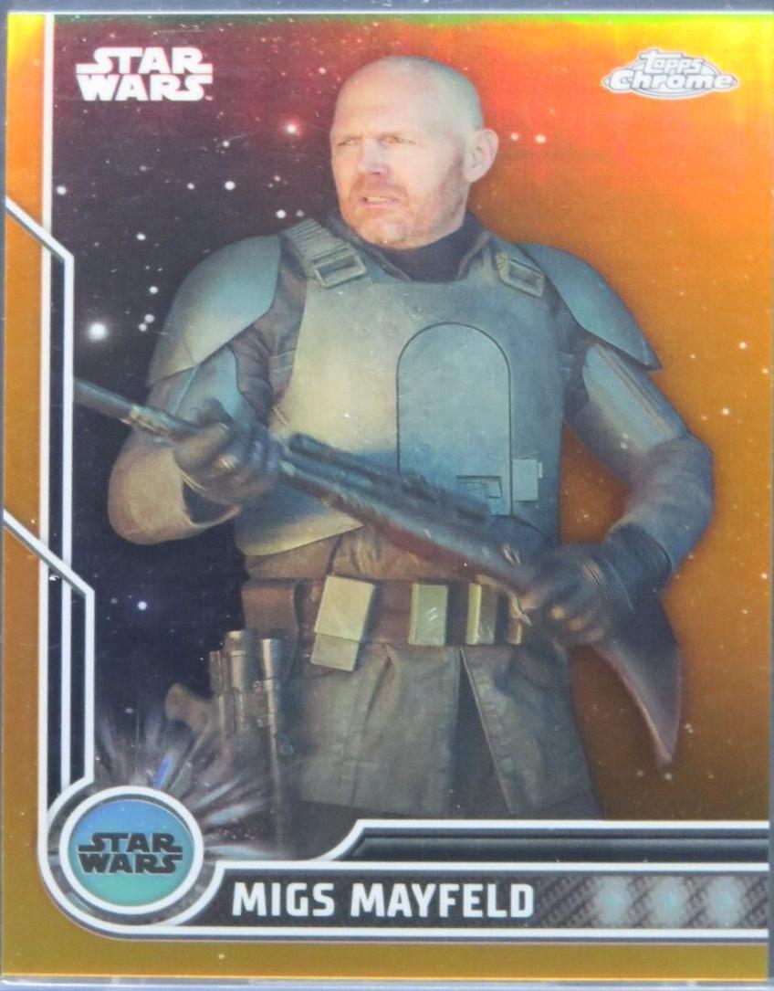 Migs Mayfeld [Orange Refractor] #100 Star Wars 2023 Topps Chrome