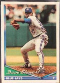 Dave Stewart #455 Baseball Cards 1994 Topps Bilingual