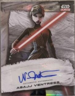 Nika Futterman [Purple Refractor] #GA-NF Star Wars 2022 Topps Galaxy Chrome Autograph