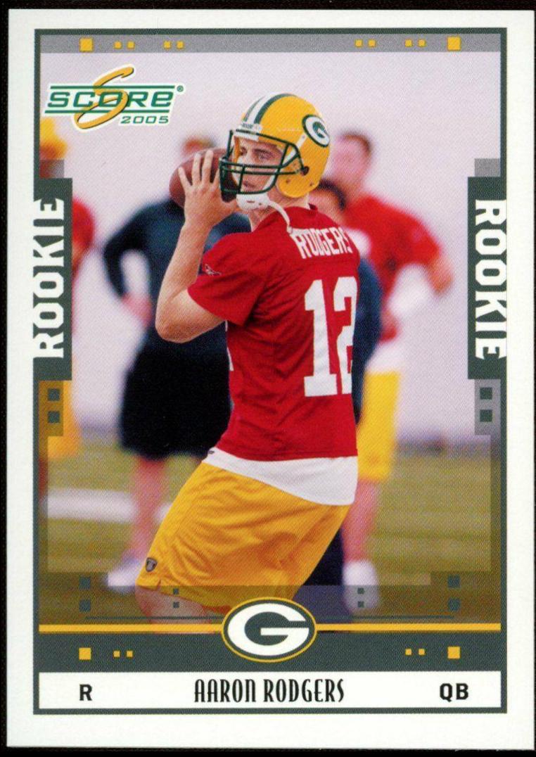 Aaron Rodgers Score RC Rookie Card top PSA 9 Packers