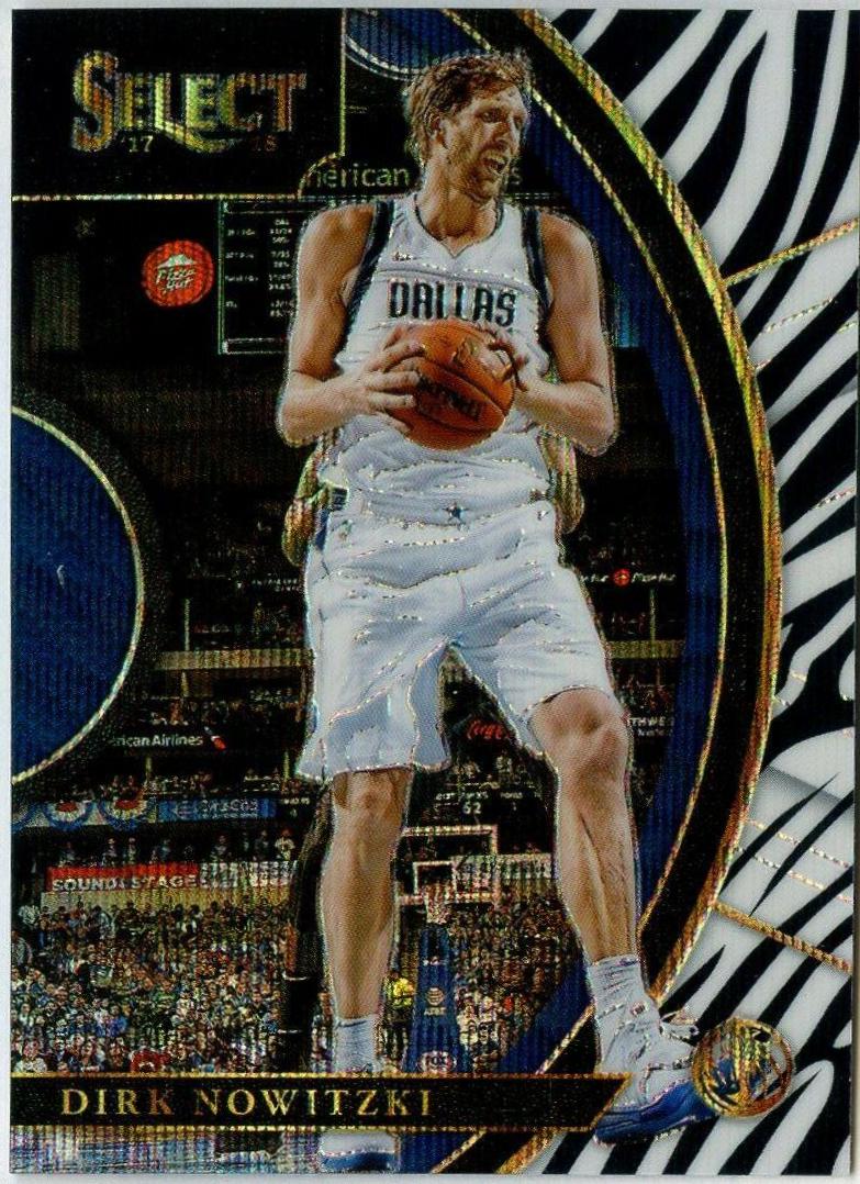 Dirk Nowitzki [Zebra Prizm] #1 Basketball Cards 2017 Panini Select