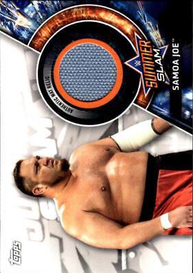 Samoa Joe #SMR-SJ Wrestling Cards 2018 Topps WWE SummerSlam Mat Relics