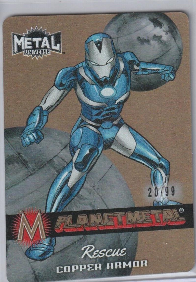 Rescue #PM-13 2024 SkyBox Metal Universe Avengers Planet Metal Iron Armor