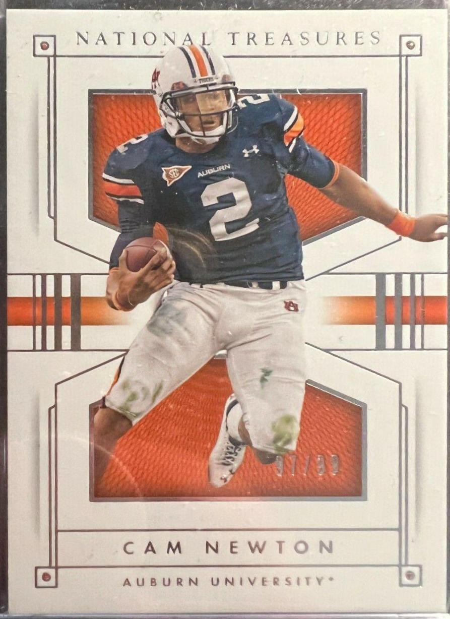 Cam Newton #20 Football Cards 2016 Panini National Treasures Collegiate