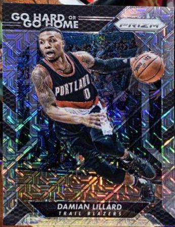 Damian Lillard [Mojo Prizm] #2 Basketball Cards 2016 Panini Prizm Go Hard or Go Home