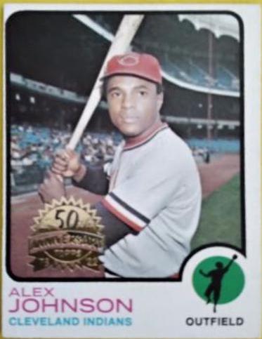 Alex Johnson #425 Baseball Cards 2022 Topps Heritage 50th Anniversary Buyback