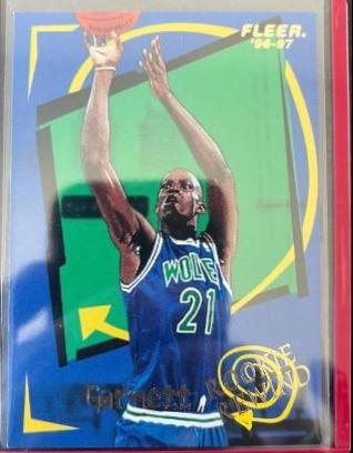 Kevin Garnett #4 Basketball Cards 1996 Fleer Rookie Rewind