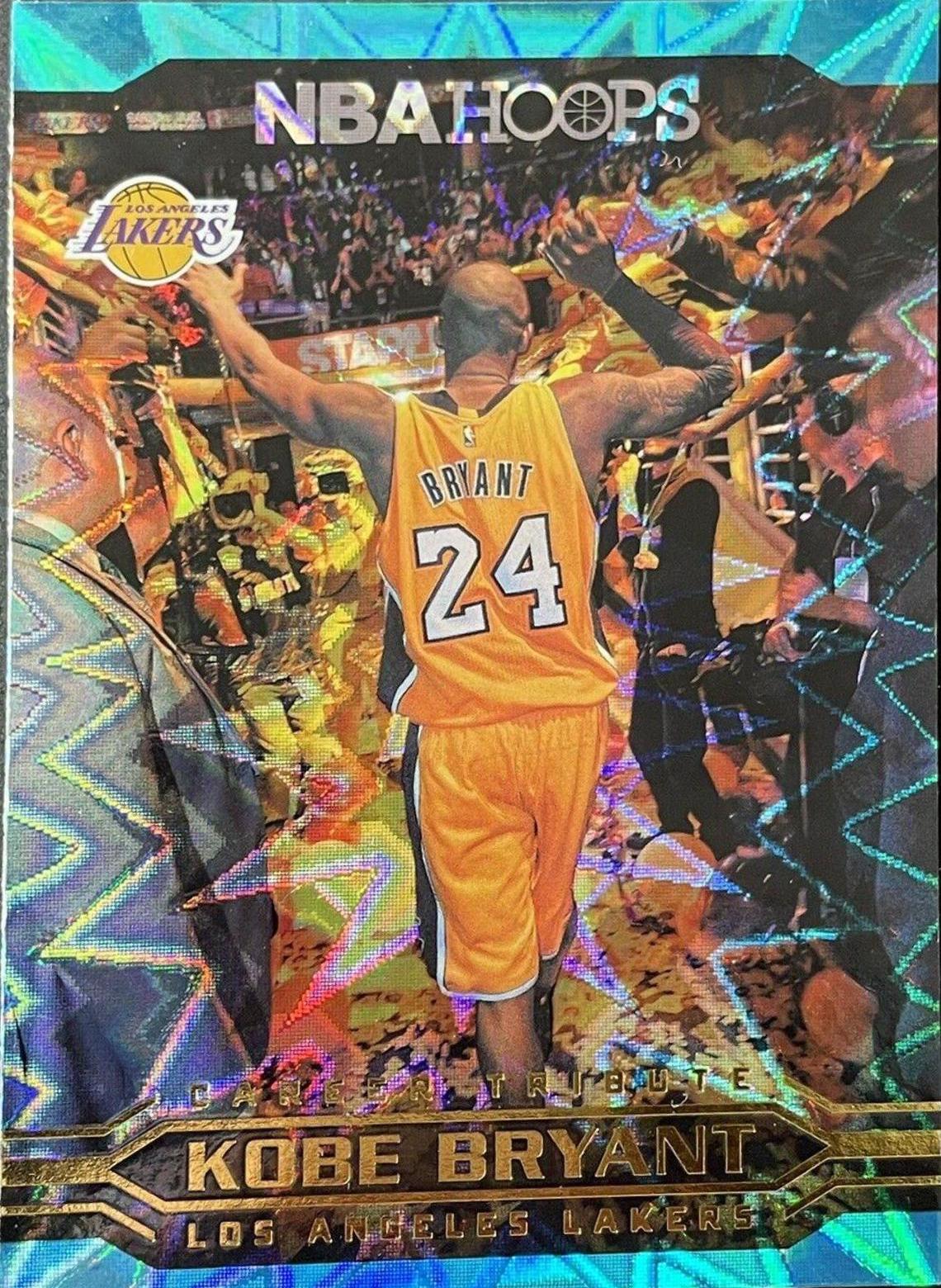 2017 Panini NBA Hoops on sale Kobe Bryant Career Tribute Orange /25 Lakers