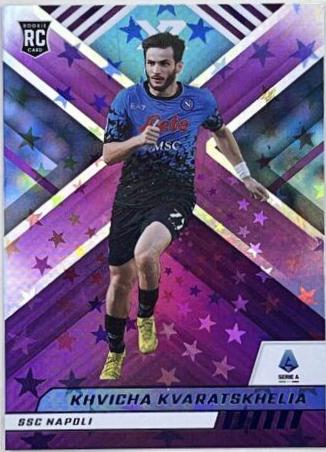 Khvicha Kvaratskhelia [Purple Astro] #118 Soccer Cards 2022 Panini Chronicles Serie A