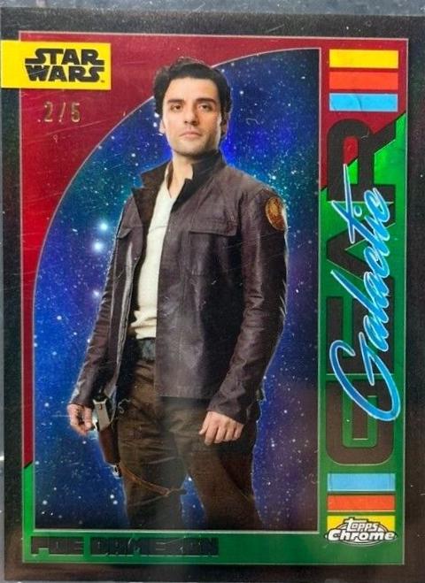 Poe Dameron [Dathomir Red Refractor] #GG-22 Star Wars 2024 Topps Chrome Galactic Gear