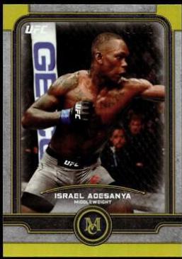 Israel Adesanya [Gold] #28 Ufc Cards 2019 Topps UFC Museum Collection