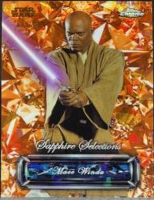 Mace Windu [Orange] #SS-7 Star Wars 2024 Topps Chrome Sapphire Selections