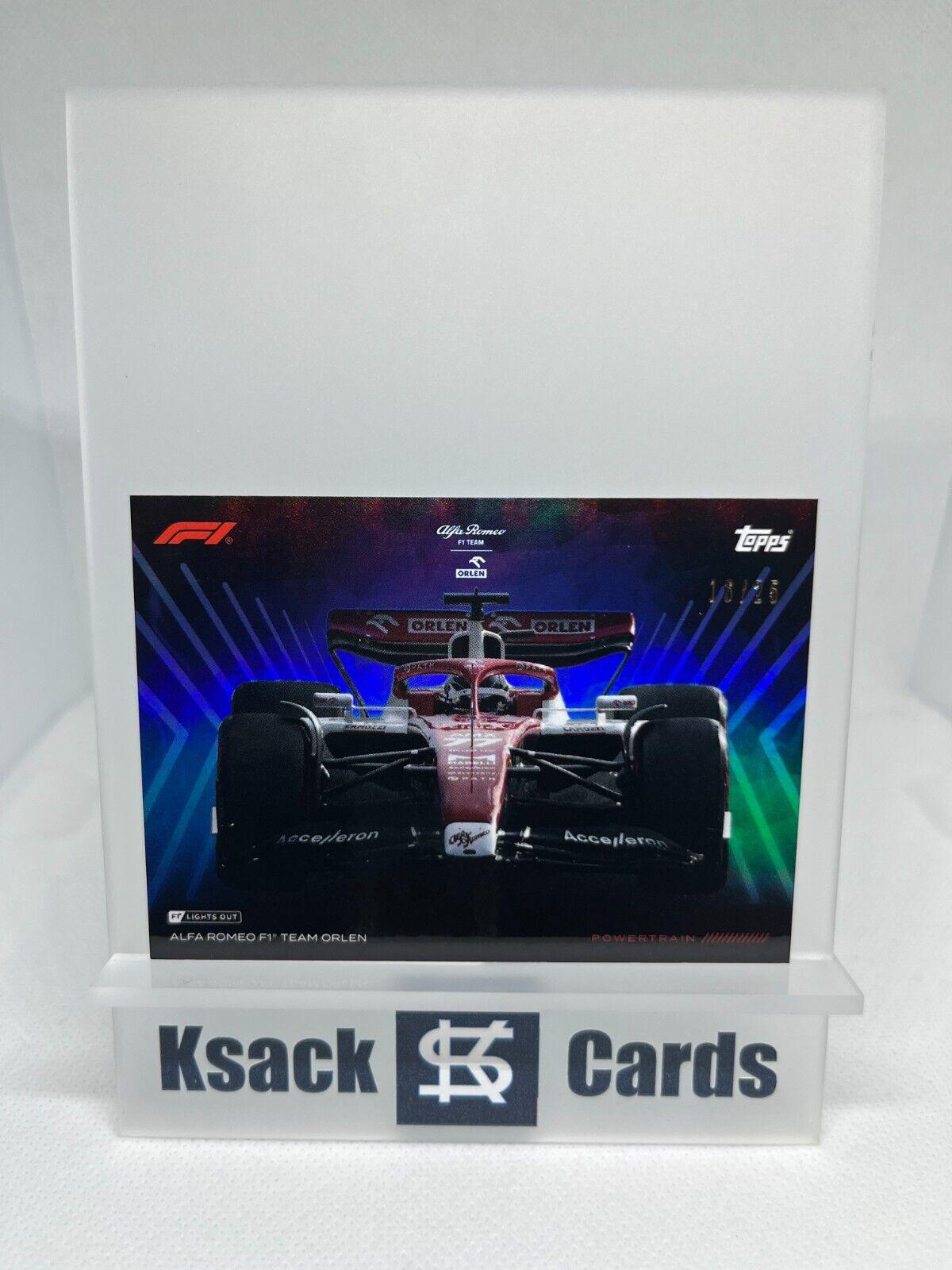 Alfa Romeo F1 Team Orlen [Blue] Prices | 2022 Topps Lights Out Formula ...