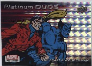 Beast / Wonder Man #PD25 Marvel 2023 Upper Deck Platinum Duos