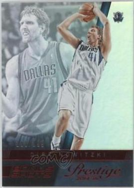 Dirk Nowitzki [Bonus Shots Red] #128 Basketball Cards 2014 Panini Prestige