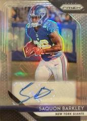 Saquon Barkley #2 Football Cards 2018 Panini Prizm Rookie Autographs Prices