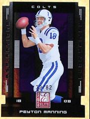 Peyton Manning [Aspirations] #41 Football Cards 2008 Panini Donruss Elite Prices