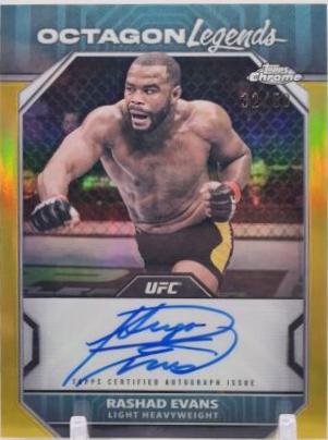 Rashad Evans [Gold Refractor] #OLA-REV Prices | 2024 Topps Chrome UFC ...