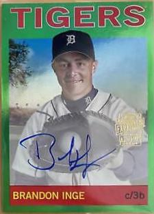 Brandon Inge [Green] #64FF-BI Baseball Cards 2023 Topps Archives 1964 Fan Favorites Autographs