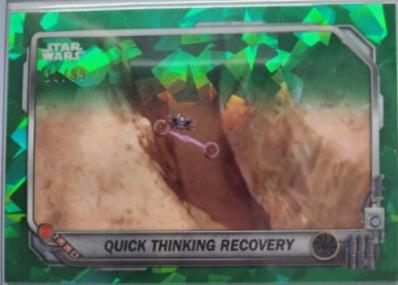 Quick Thinking Recovery [Green] #PR-7 Star Wars 2024 Topps Chrome Sapphire Podracing