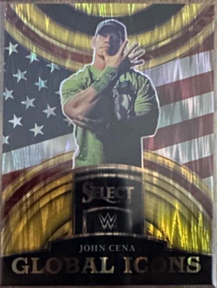 John Cena [Gold] #3 Wrestling Cards 2023 Panini Select WWE Global Icons