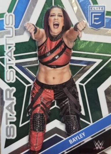 Bayley [Green] #11 Wrestling Cards 2023 Donruss Elite WWE Star Status