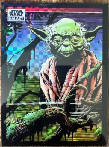 Yoda on Dagobah [X-fractor] #32 Star Wars 2022 Topps Galaxy Chrome