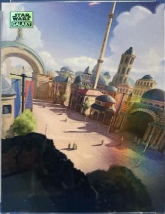 Theed Street  [Aqua Refractor] #AN-6 Star Wars 2024 Topps Chrome Galaxy Art of Naboo