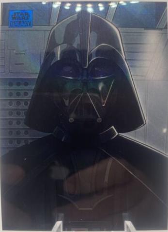 Darth Vader [Blue Refractor] #AS-4 Star Wars 2024 Topps Chrome Galaxy Art of the Sith