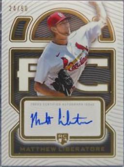 Matthew Liberatore #DRA-ML2 Baseball Cards 2023 Topps Definitive Rookie Autographs Collection