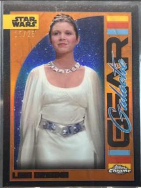 Leia Organa [Rebel Orange Refractor] #GG-19 Star Wars 2024 Topps Chrome Galactic Gear