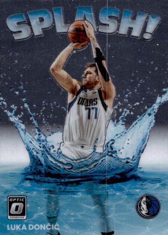 Luka Doncic #11 Basketball Cards 2022 Panini Donruss Optic Splash