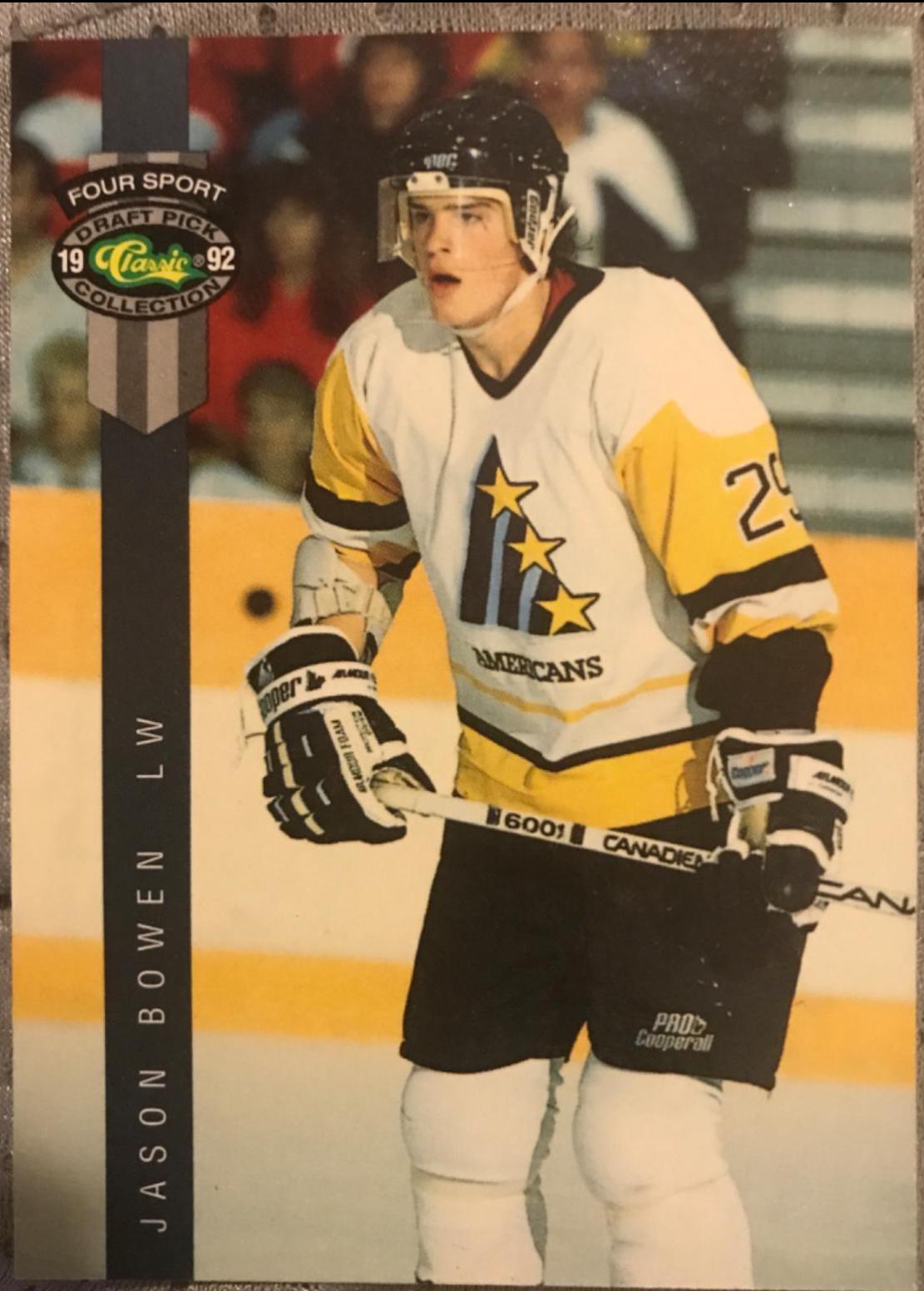 Jason Bowen #158 Prices | 1992 Classic 4 Sport | Hockey Cards