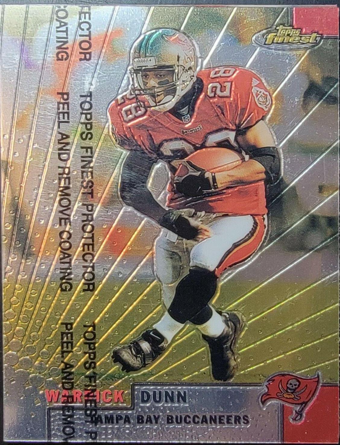 Warrick Dunn #9 Football Cards 1999 Topps Finest