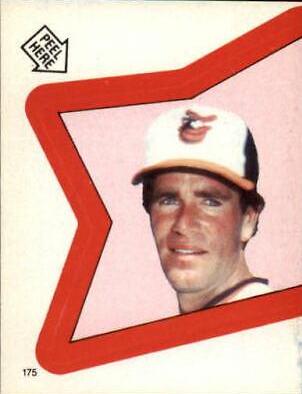 Jim Palmer #175 Baseball Cards 1983 Topps Stickers