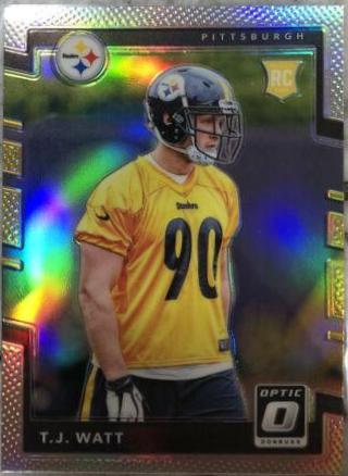 T. J. Watt Gem Mint Optic Rookie 2017 Panini Donruss Optic RC PSA buy 10 TJ Steelers