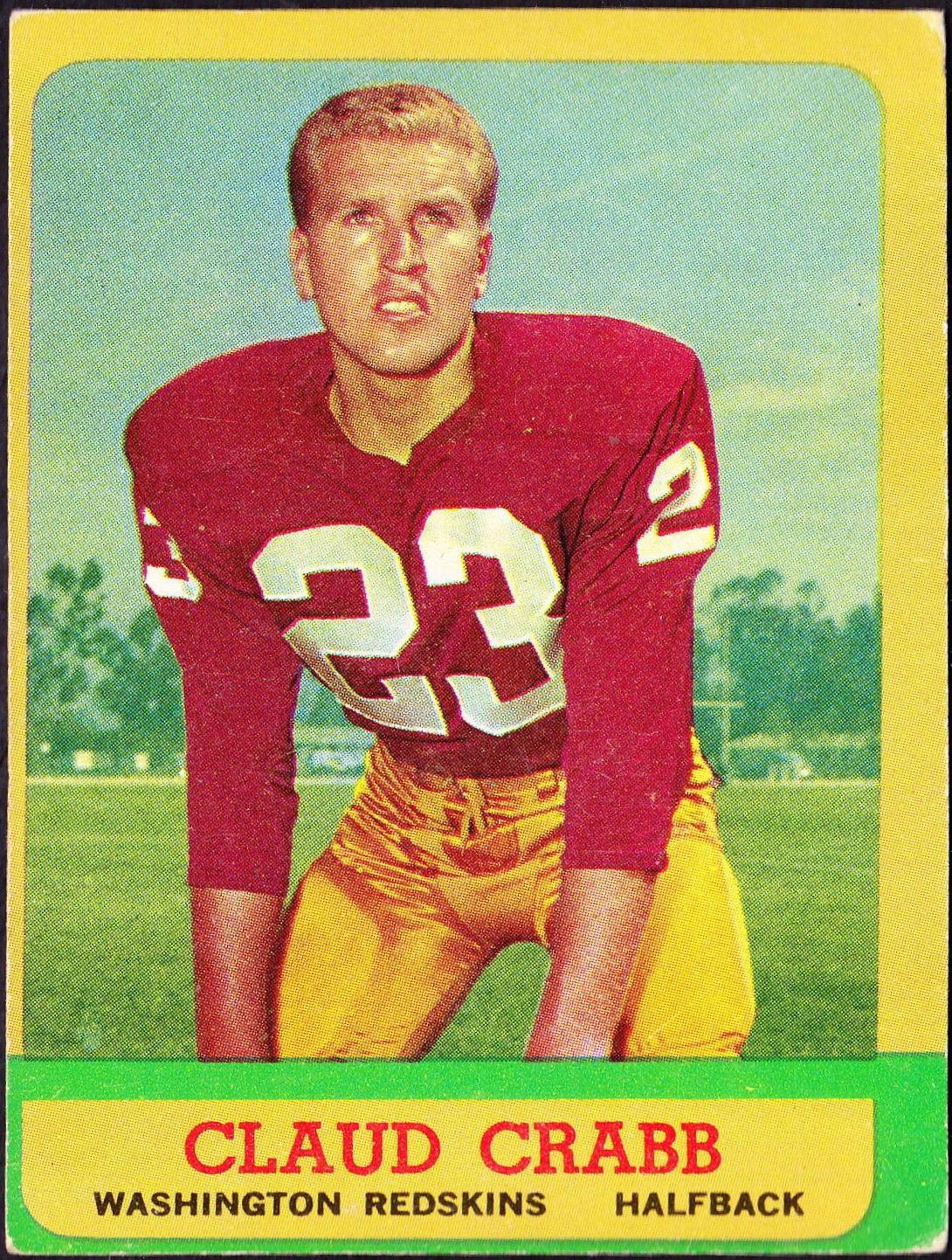 Claud Crabb #168 Prices | 1963 Topps | Football Cards